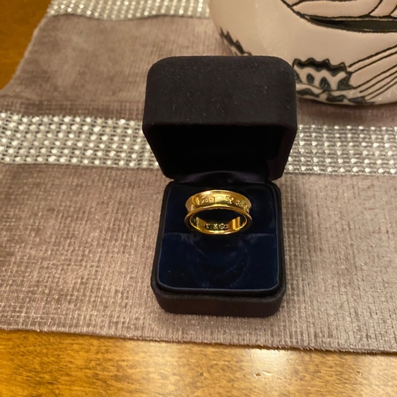 TIFFANY & CO. 1837 BAND RING COLLECTION 18KT GOLD SIZE 7 - Picture 8 of 13